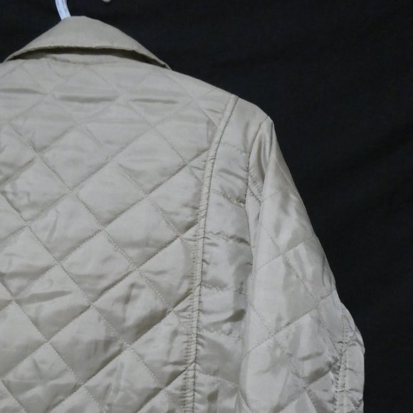CASUAL IDENTITY | large | Camel Quilted Jacket With Gold Button-Up Front | NWOT - Picture 13 of 16